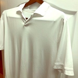Perry Ellis Portfolio polo shirt - Large- white